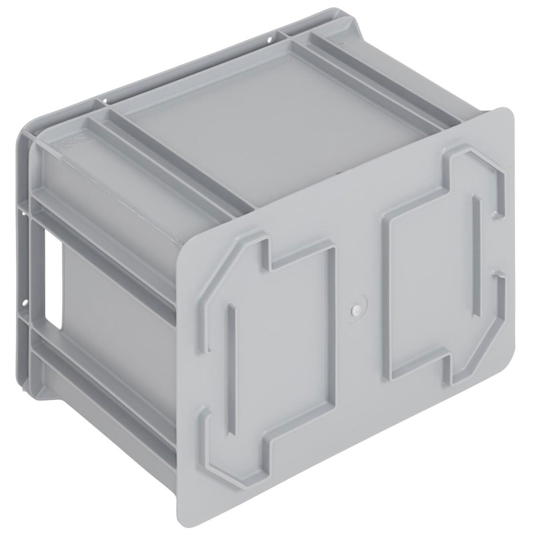 WEZ Stapelbehälter mit Durchfassgriff Logiline LL 40x30x27,8 cm grau