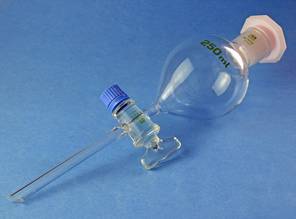 Scheidetrichter Glas, 250ml, Birnenform