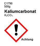 Kaliumcarbonat Pottasche, 500g