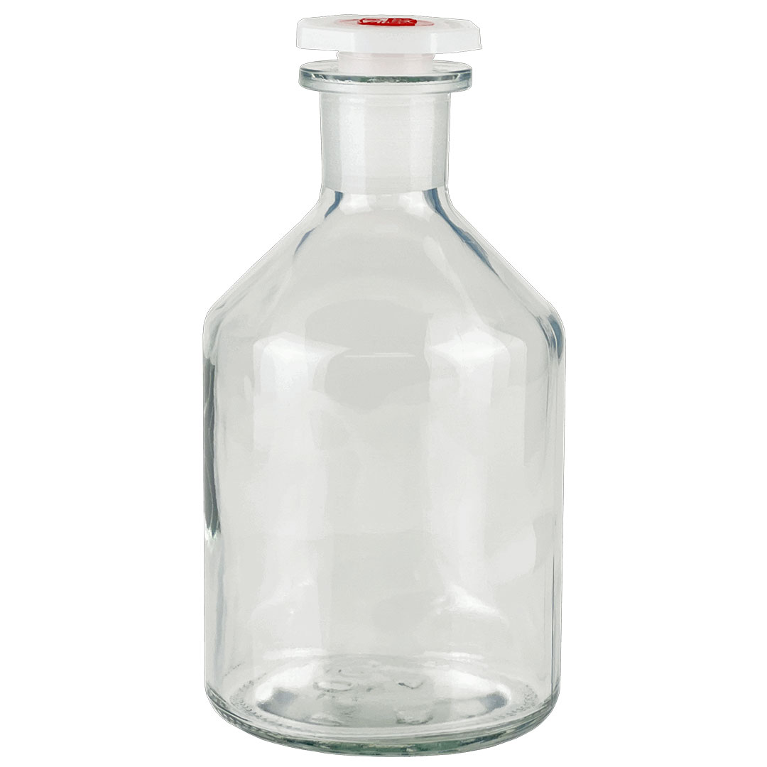 Enghals, Steilbrust, 250ml, weiss, NS19/26,  KS-Stopfen