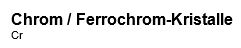 Chrom / Ferrochrom-Kristalle, 250g