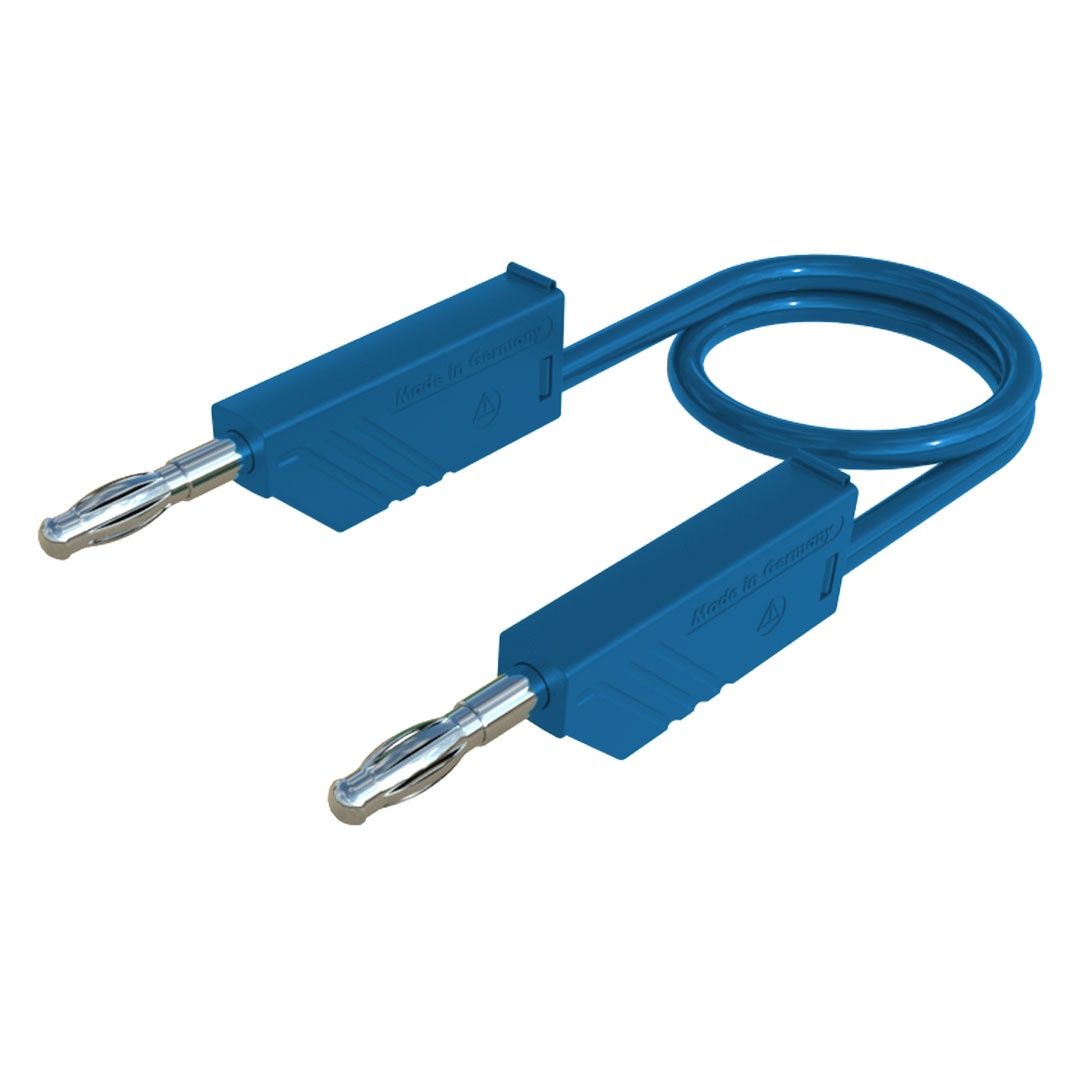 Laborkabel, 50cm, blau, 2,5mm2, bis 32A