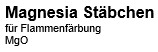 Magnesia Stäbchen / Flammenfärbung, 50Stk.