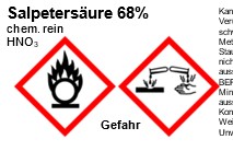 Salpetersäure 68%, zur Analyse, 1000ml