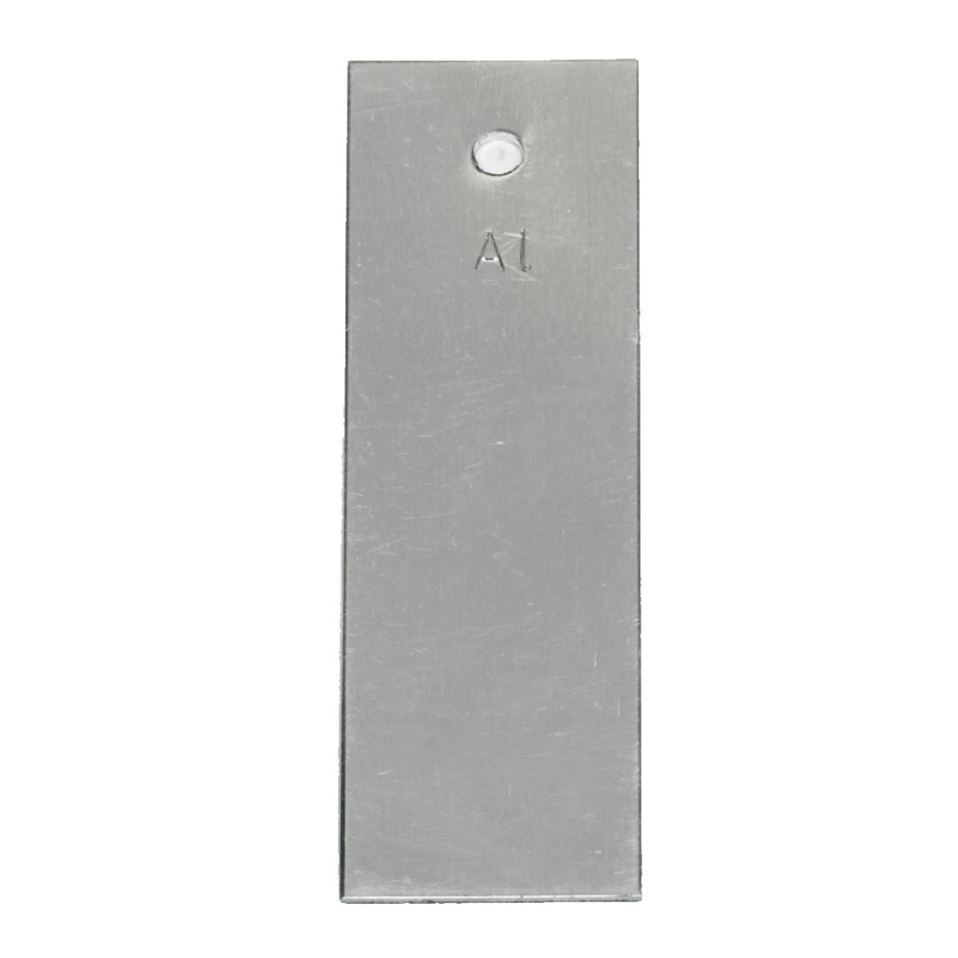 Aluminium-Elektrode, 85x25x1mm Aluminium-Elektrode, 85x25x1mm
