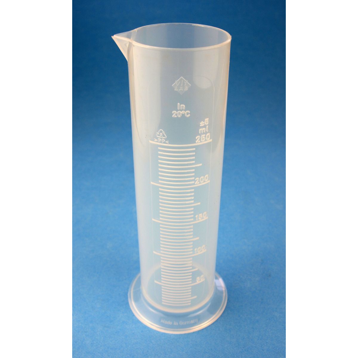 Messzylinder, Rundfuss, Polypropylen, n.F., 500ml, Teilung 10ml