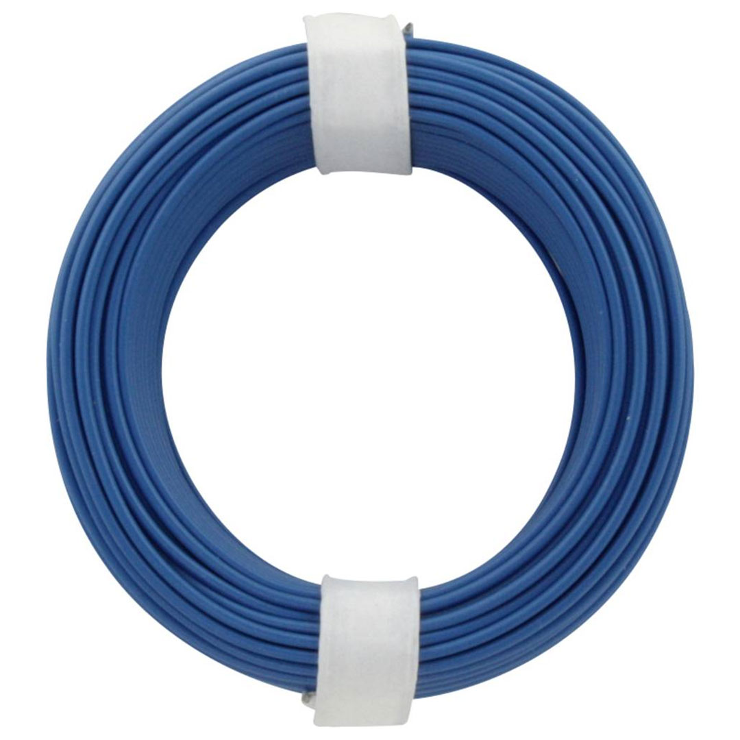 Litzenkabel, ohne Stecker, (Litze) blau, 10m