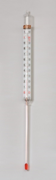 Stockthermometer 0...+200:1°C, Unterteil 105x8mm, Oberteil L=235mm