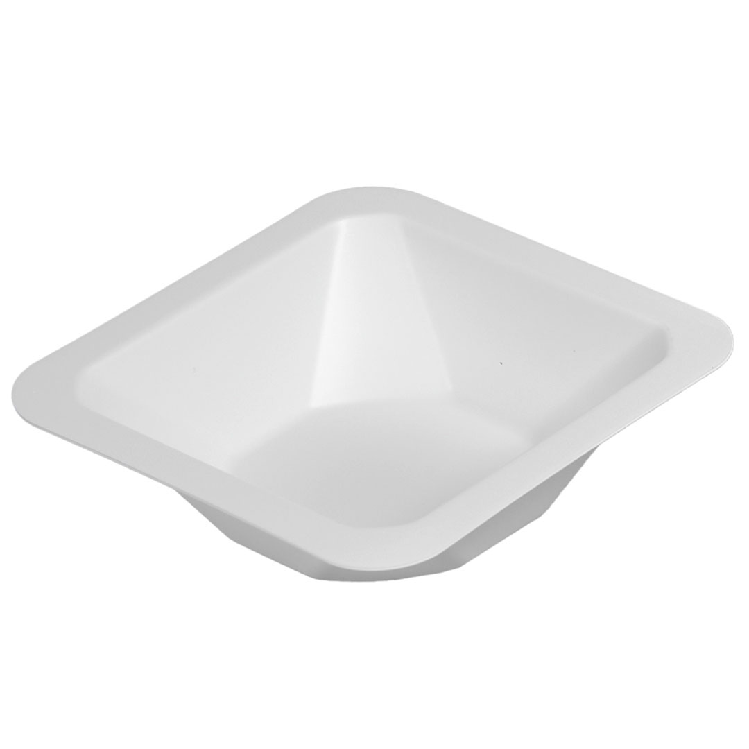 Wägeschalen PS 250ml, hohe Form, 143x143x22mm, 100Stk.