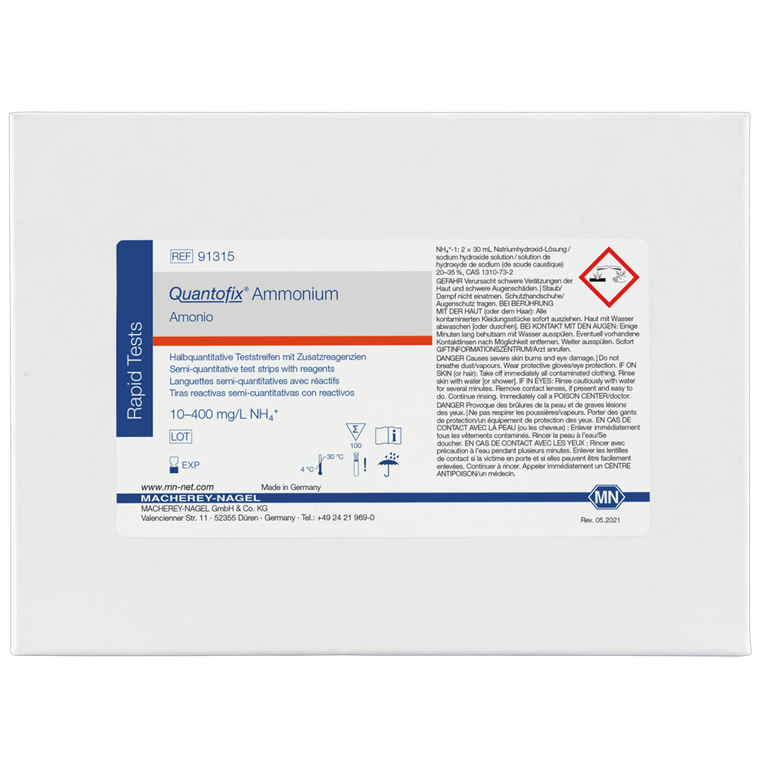 MACHEREY-NAGEL Ammonium Quantofix 0-400mg/l, 100 Stäbchen