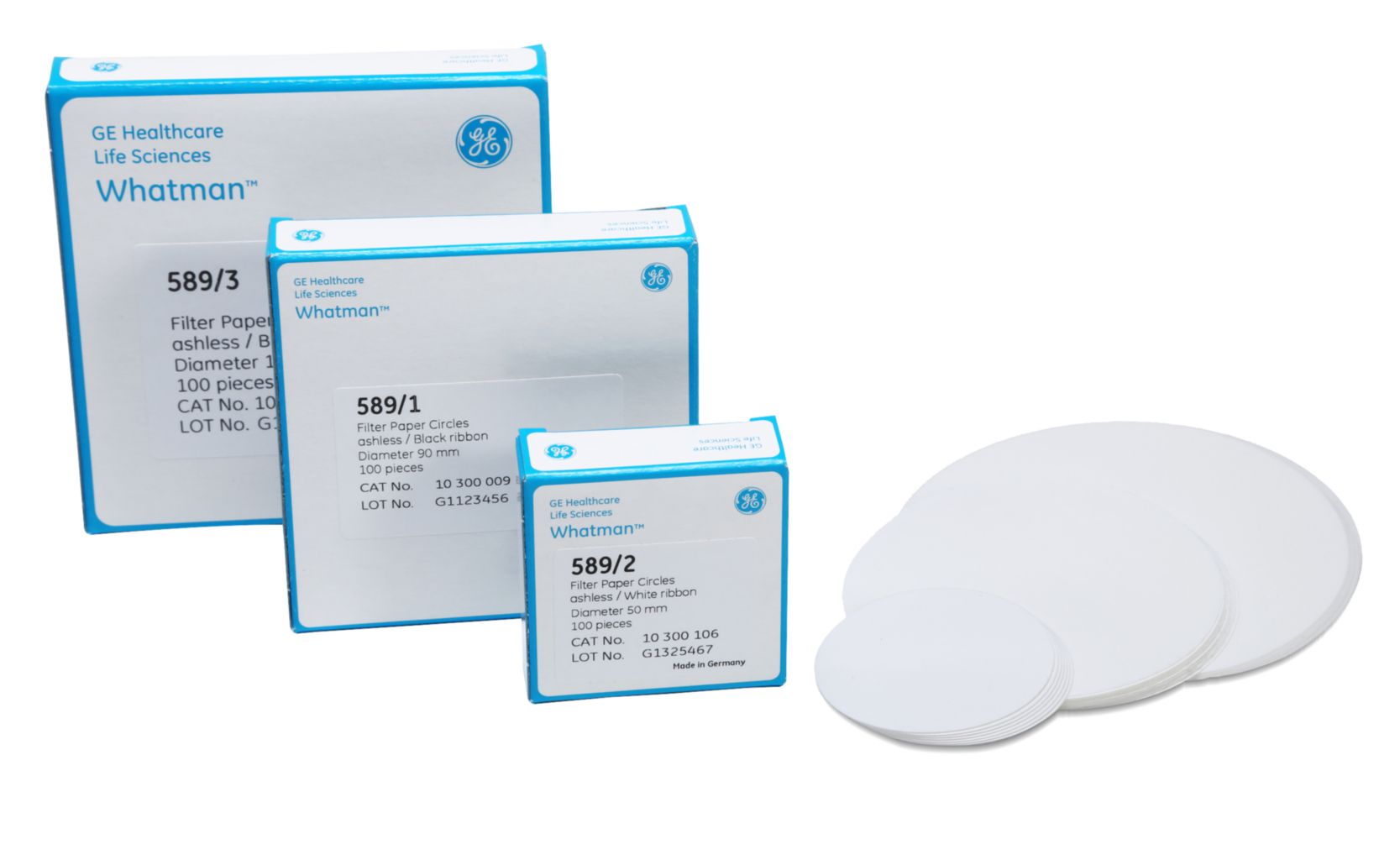 Rundfilter Wathman Blauband 589/3, D=150mm, 100Stk.