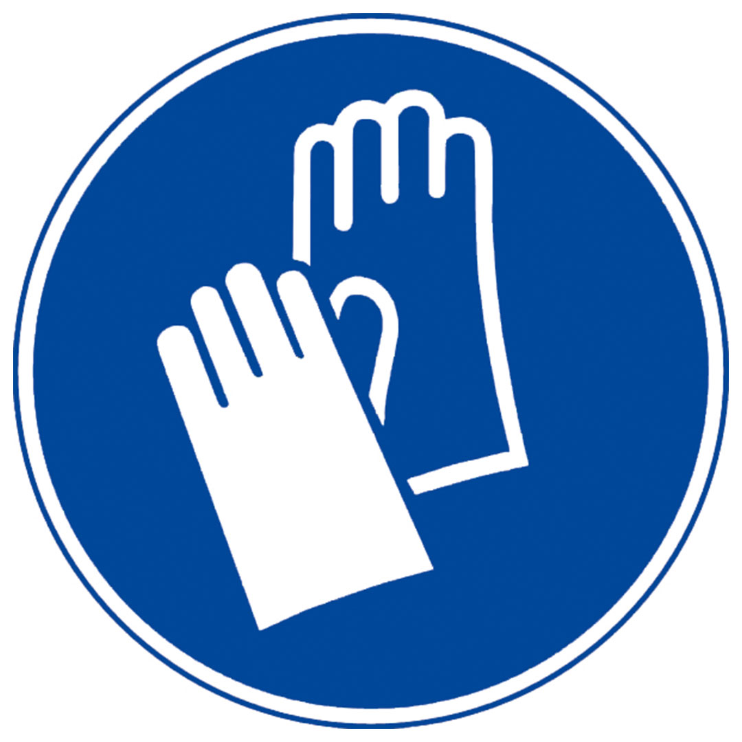 Gebotszeichen Handschutz benutzen 50mm 6 Stk.