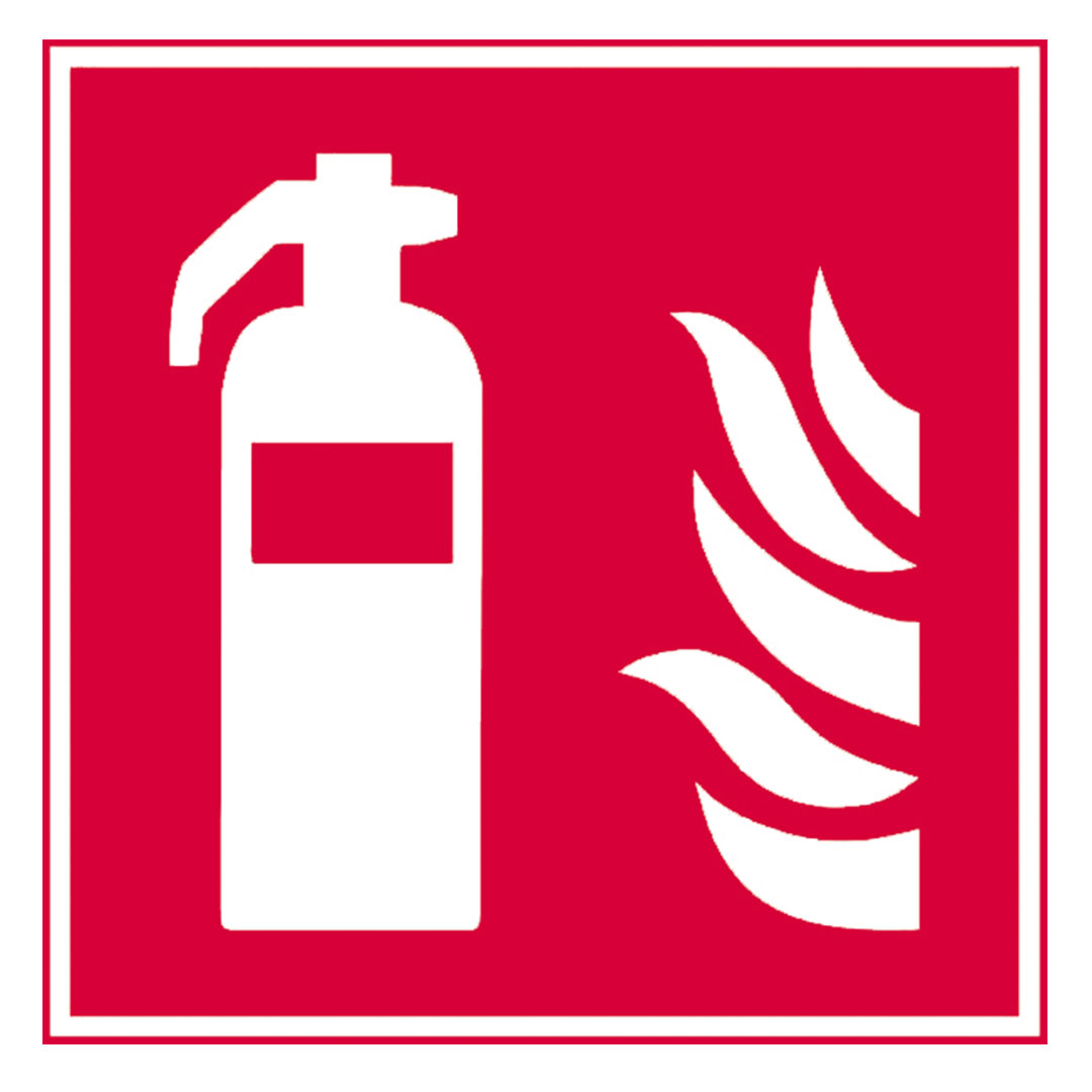 Brandschutzschild, Feuerlöscher, Folie, 150x150 mm Brandschutzschild, Feuerlöscher, Folie, 150x150 mm