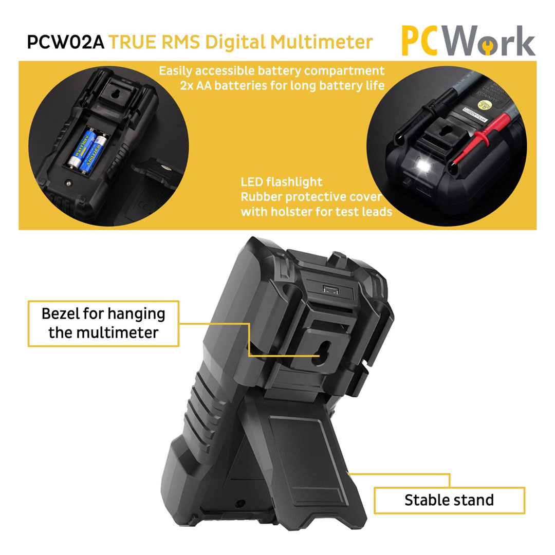Multimeter digital, True RMS, PCW02A