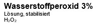 Wasserstoffperoxid 3%, stabilisiert, 500ml