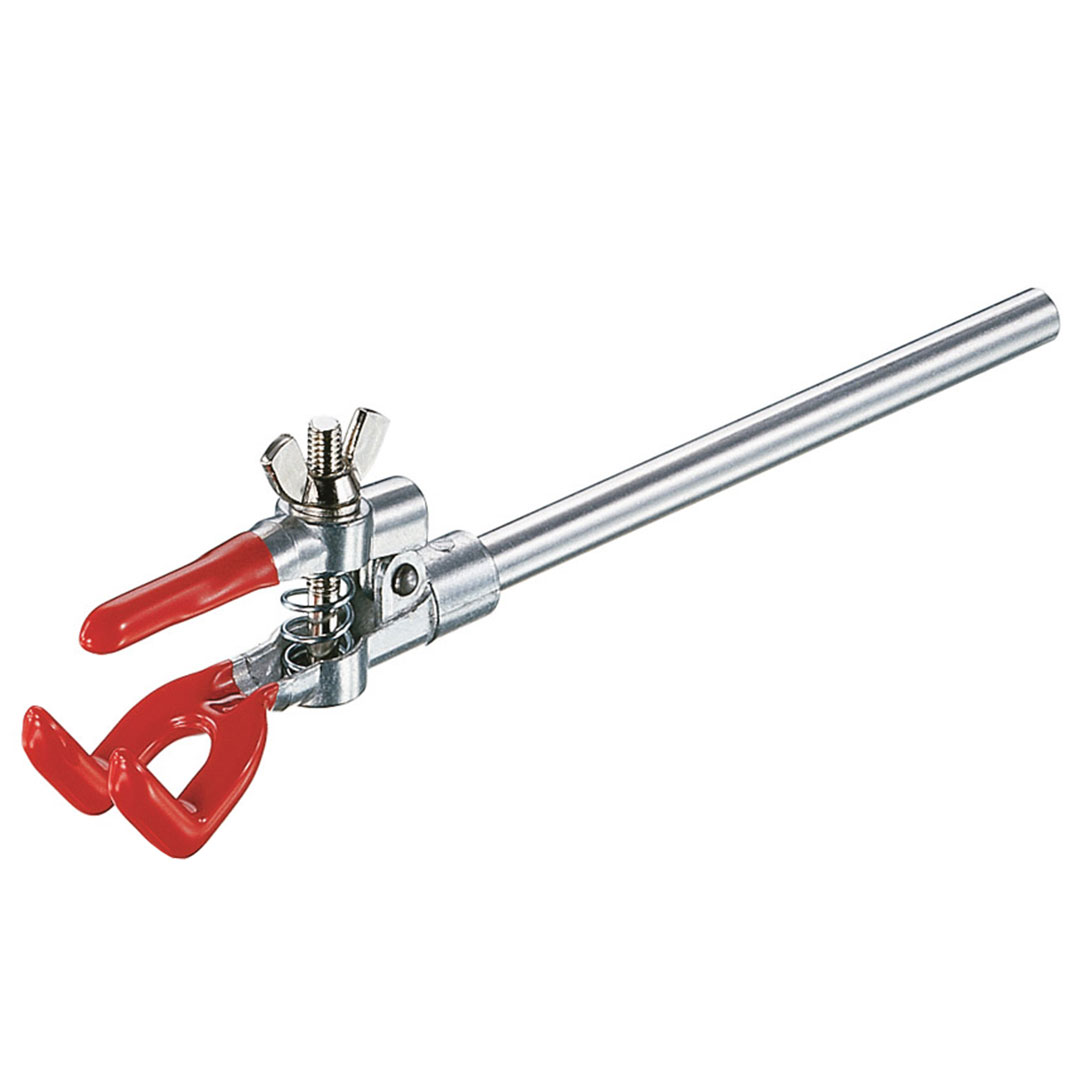 USBECK Dreifingerklemme  0-40mm, KS-beschichtet, Stab-Ø 8mm