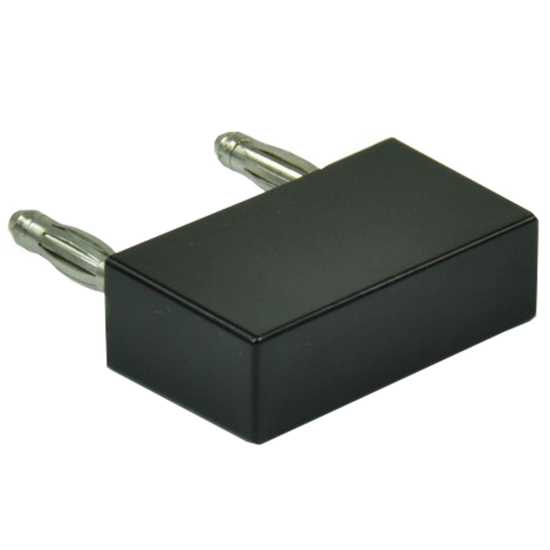 Brückenstecker, compact, schwarz