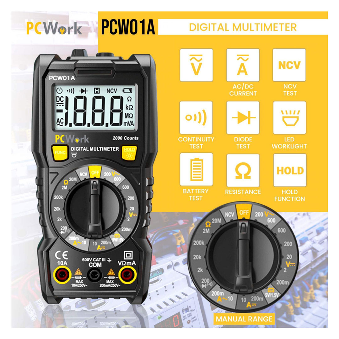 Multimeter digital, PCW01A
