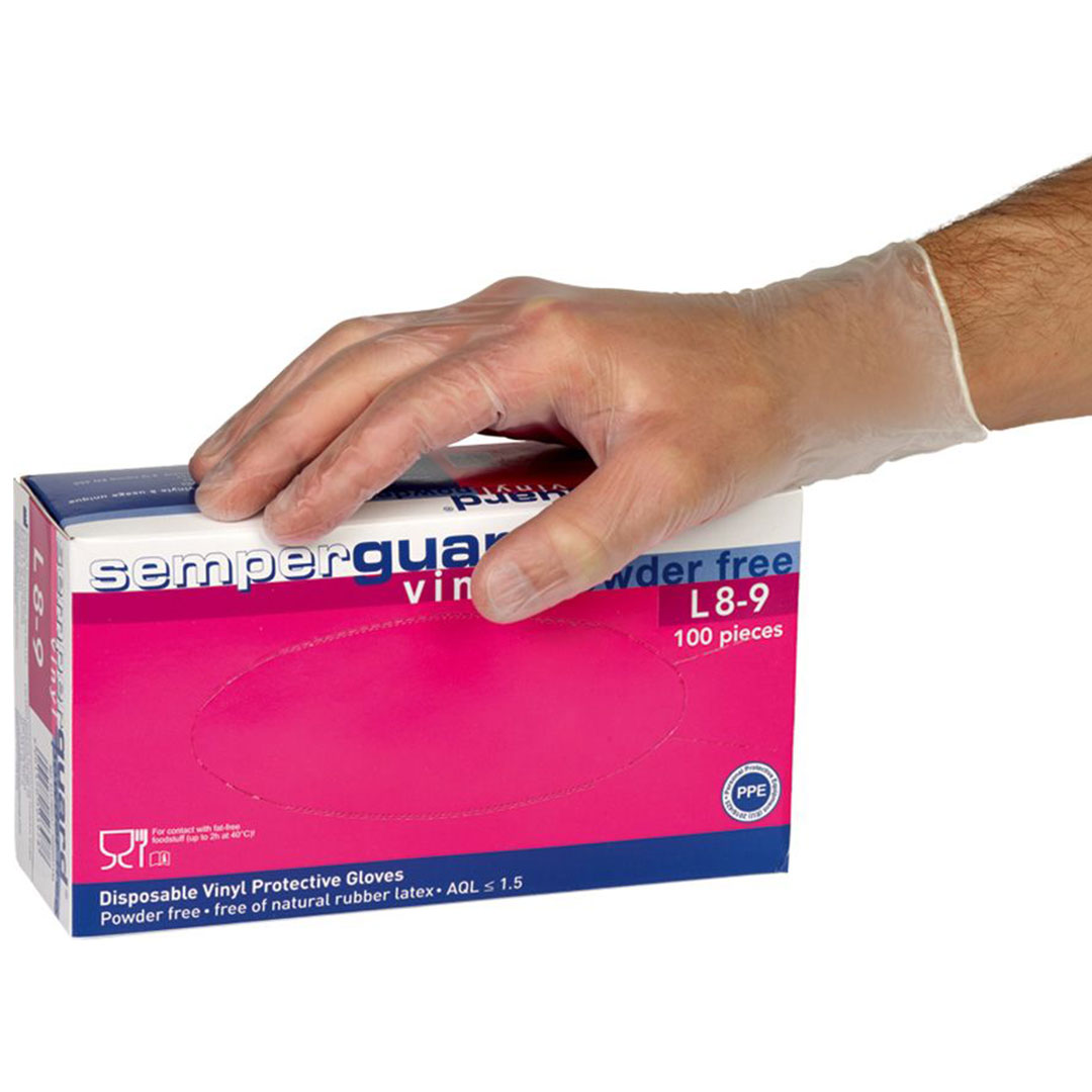 Handschuhe Vinyl, S/6-7, puderfrei, 100Stk.