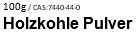 Holzkohle Pulver, 100g