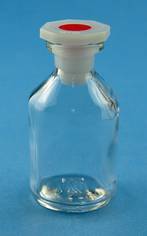 Enghals, Steilbrust, 250ml, weiss, NS19/26,  KS-Stopfen
