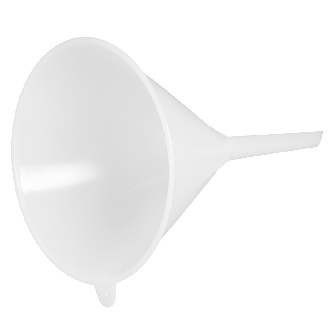 Trichter Kunststoff PP, Da=100mm, Auslauf L=77mm