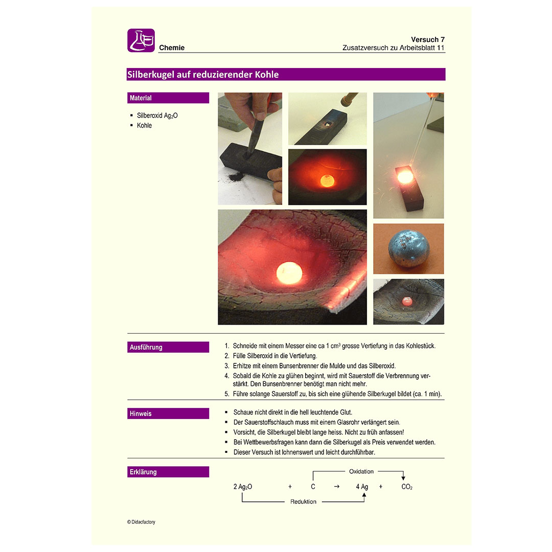 Chemie Schülerheft zu DI1000, 25 Stück 