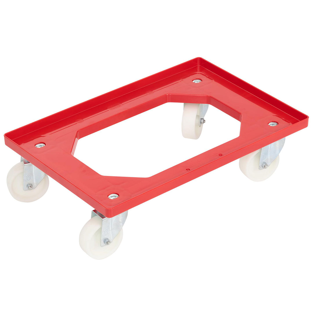 WEZ Transportrolli Kunststoff 62x42x17 cm rot