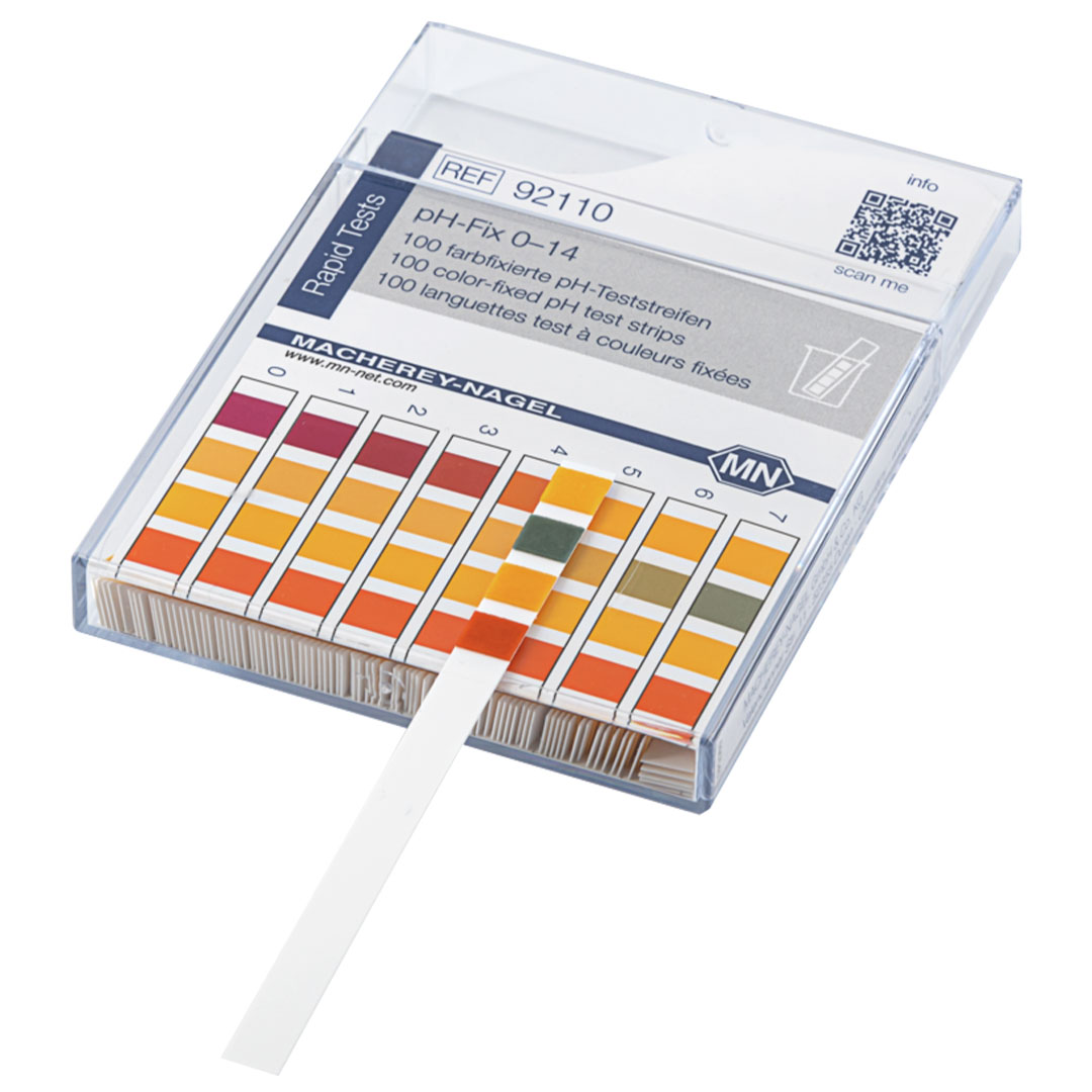 MACHEREY-NAGEL pH-Fix Indikatorstäbchen pH 0-14,0, 100 Stäbchen