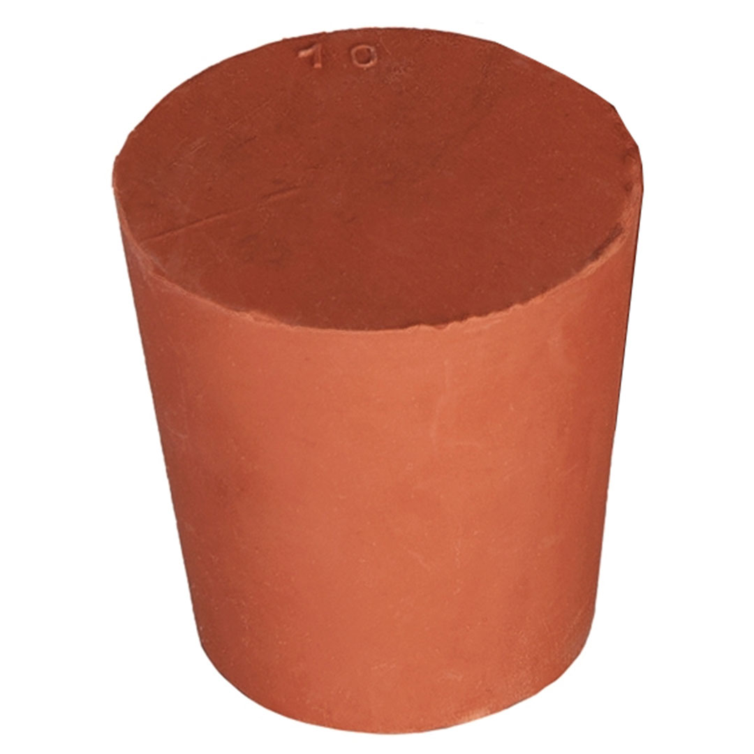 Gummistopfen Naturgummi rot, 34x45mm, H=47mm