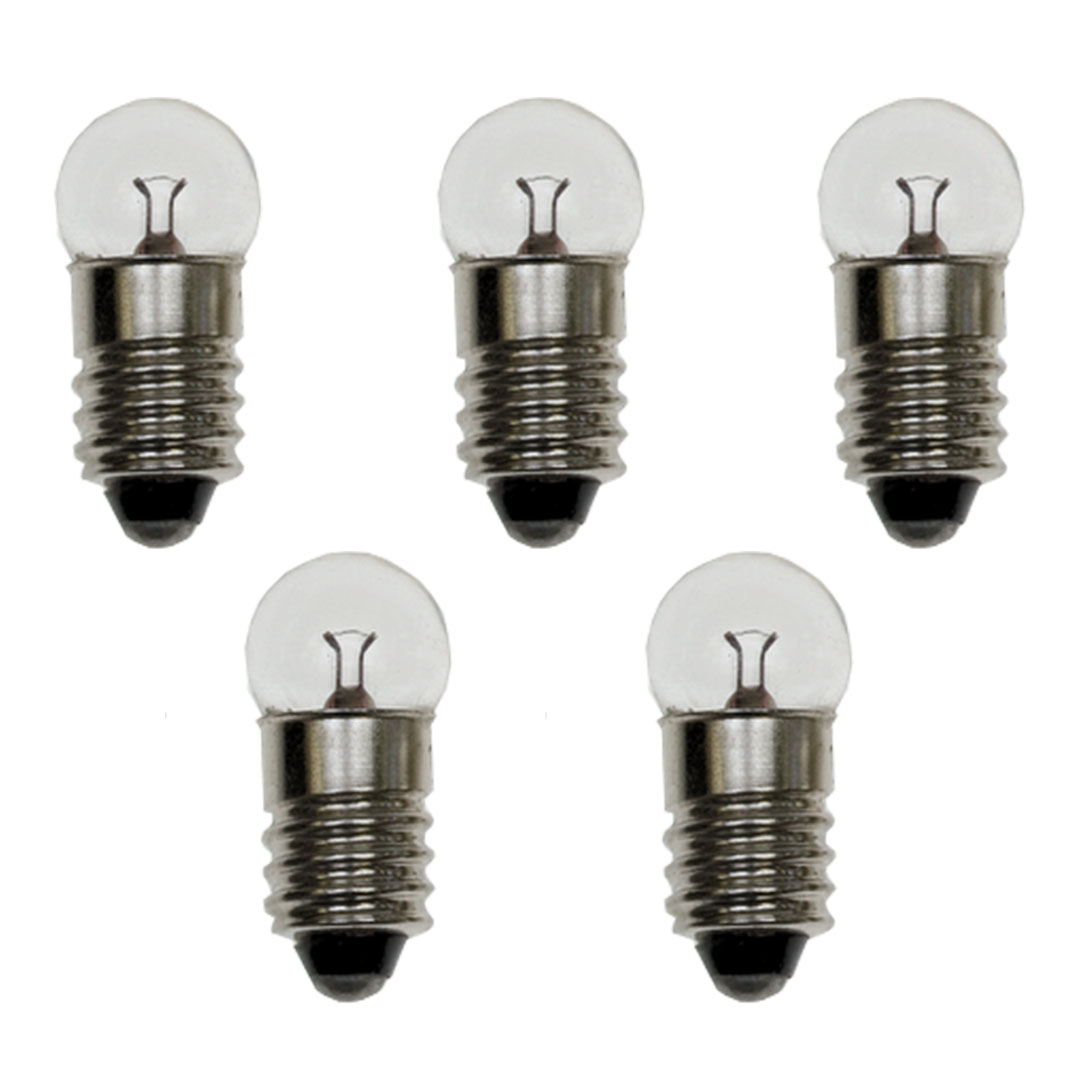 Glühlampe E10, 2,5V/0,2A, 11x24mm, 5Stk.