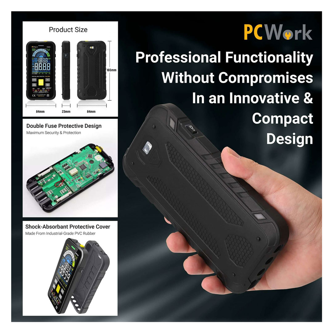 Multimeter digital, smart, True RMS, PCW03A