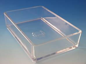Glasschale, Wanne 20x10x5cm