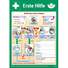Erste Hilfe Poster, Kunststoff, BxH=400x560mm