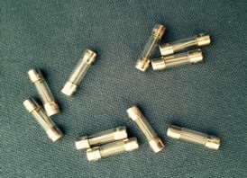 Sicherungen mittel, 0,8A,10Stk.  20x5mm