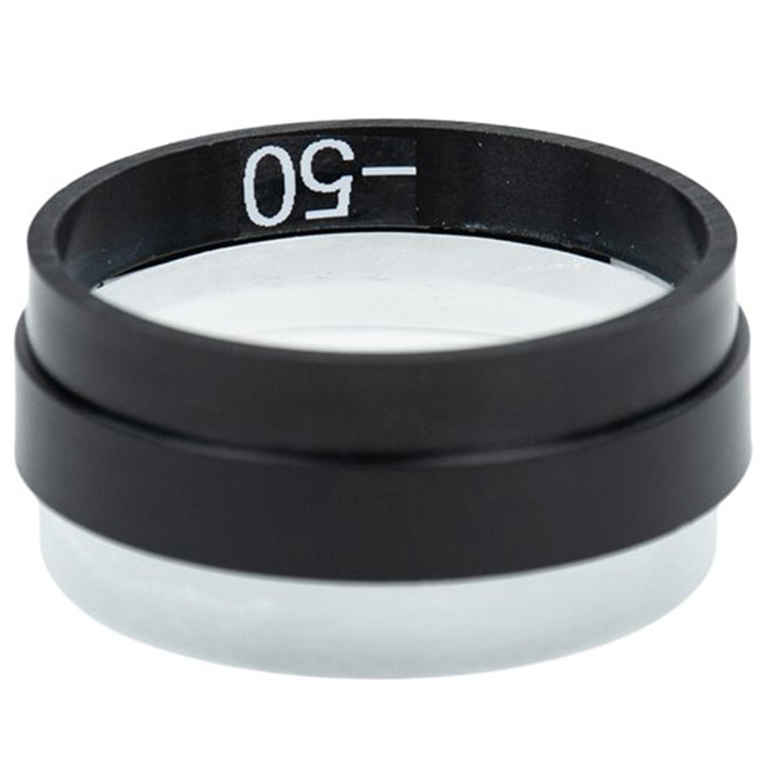 Linse Glas, in Fassung, D=50mm, FL-50mm