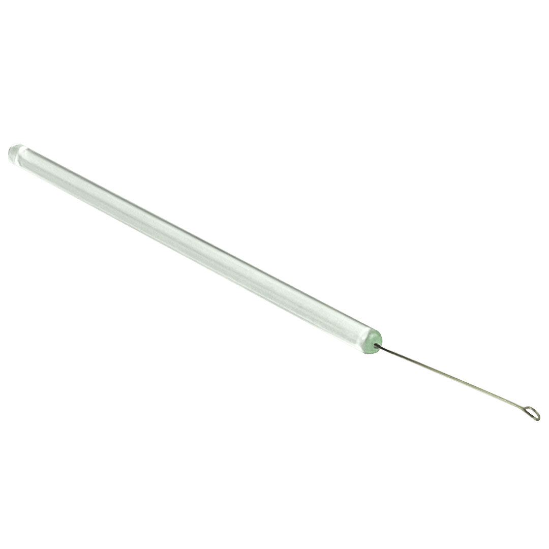 Impföse mit Glasgriff, L=ca. 100mm, Öse D=3-4mm, Drahtstärke ca. 0,5mm