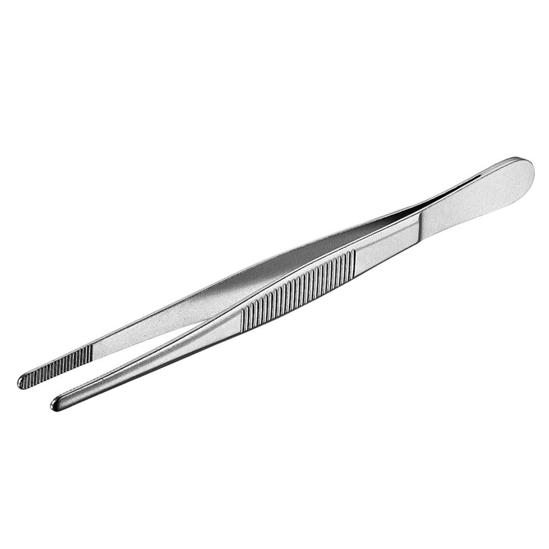 USBECK Pinzette, stumpf, gerade, 130mm, rostfrei