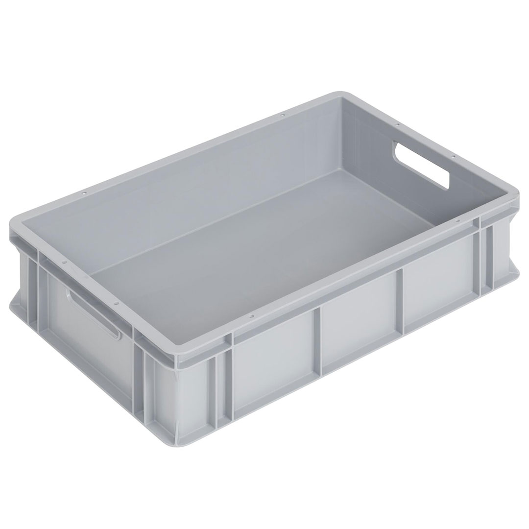 WEZ Stapelbehälter mit Durchfassgriff Logiline LL 60x40x14,5 cm grau