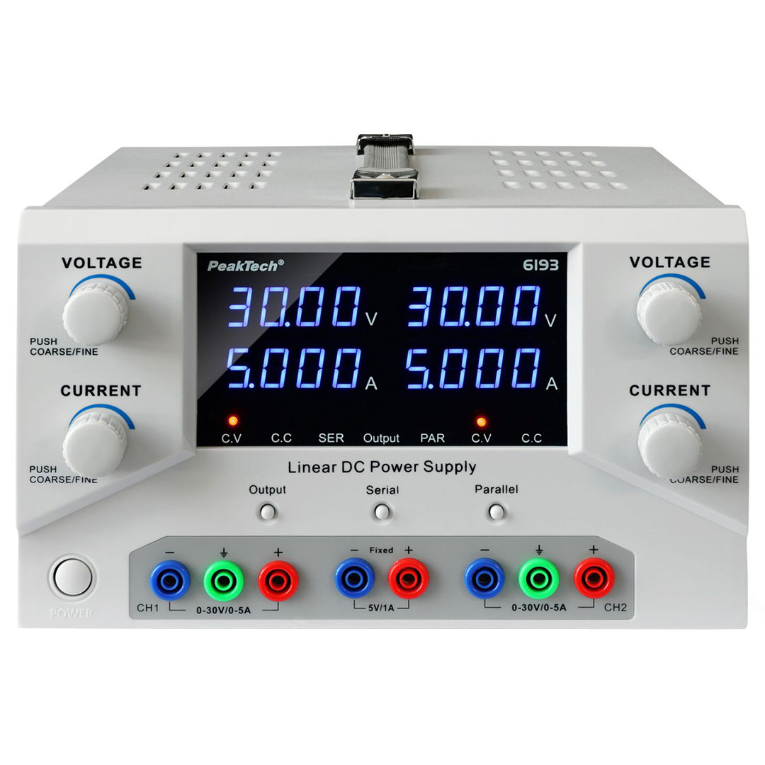 DC Linear Doppel-Labornetzgerät ~ 0-30V / 0-5A