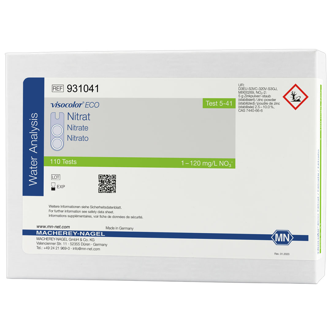 MACHEREY-NAGEL Nitrat,0-120mg/l NO3, Visocolor ECO, 110 Tests