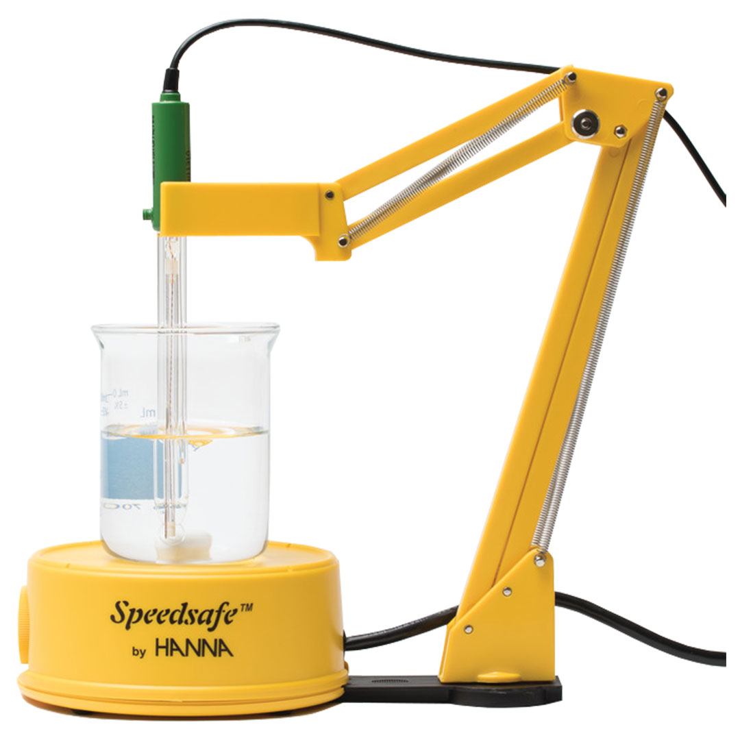 HANNA INSTRUMENTS Mini Magnetrührer mit Elektrodenhalter, hellgelb