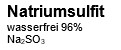 Natriumsulfit wasserfrei, 95,0-100,5%, 500g
