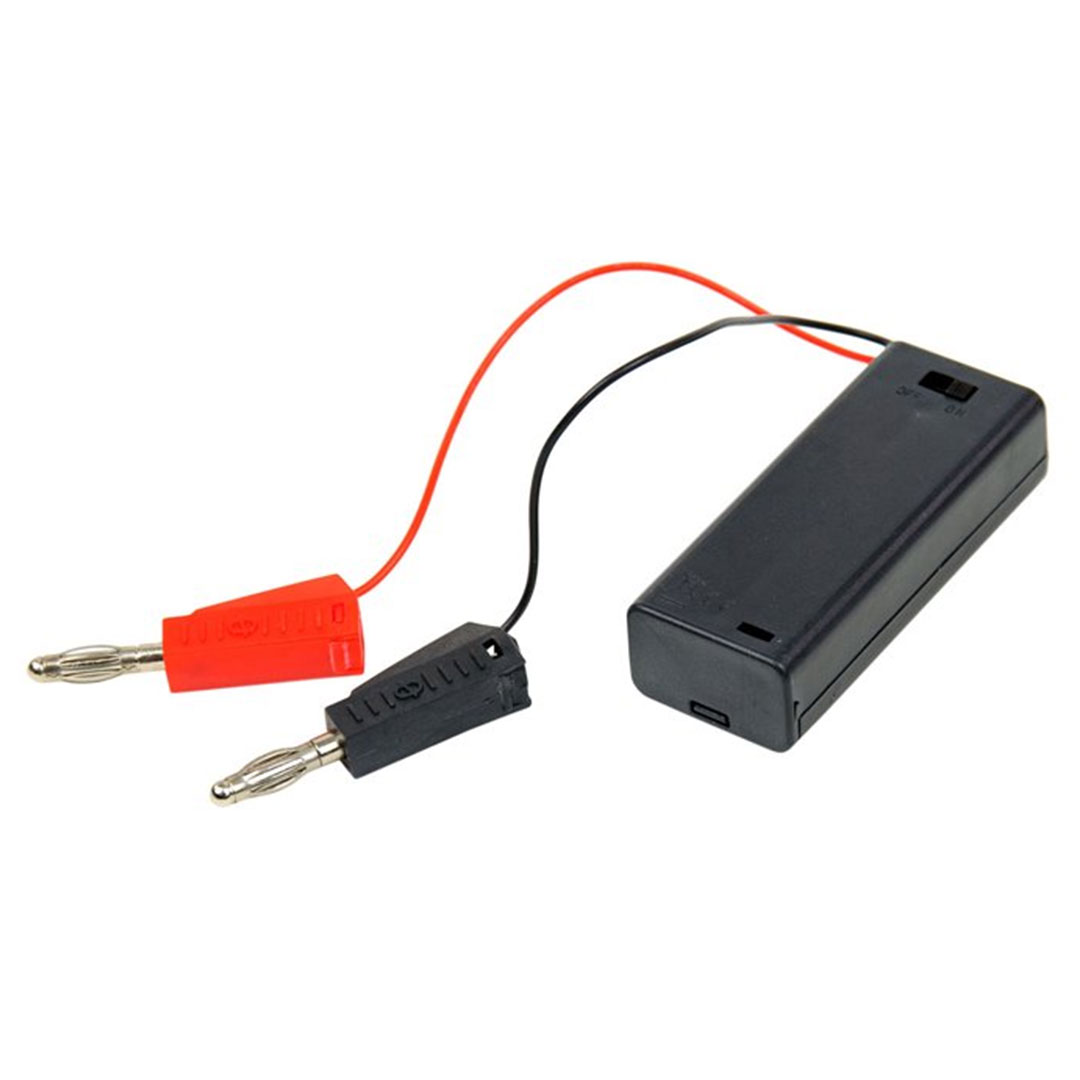 Batteriefach 3 V, mit 2-mm-Steckern