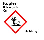 Kupfer Griess grob, 200g