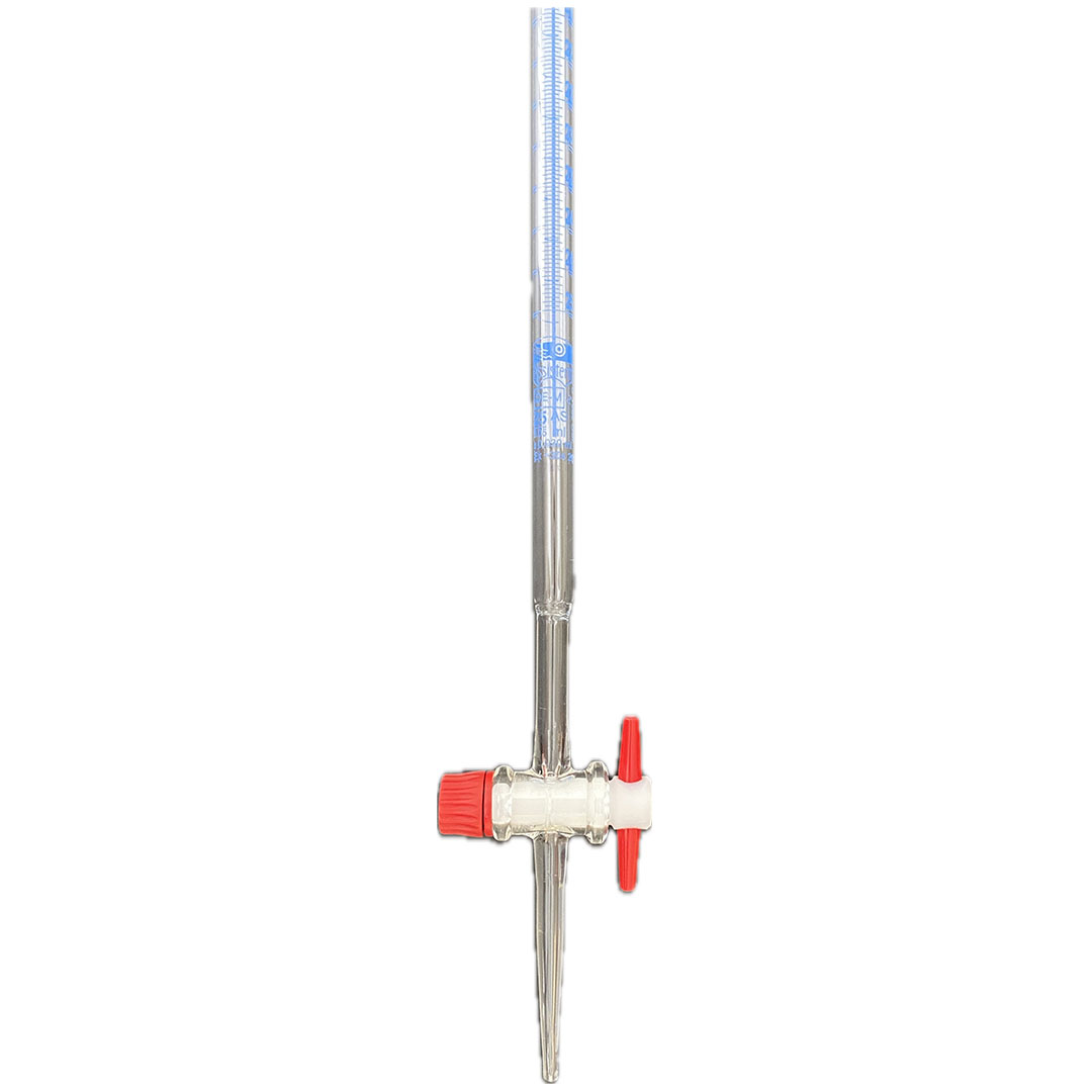 Bürette BORO 3.3, mit Schellbachstreifen und PTFE-Küken, 10ml