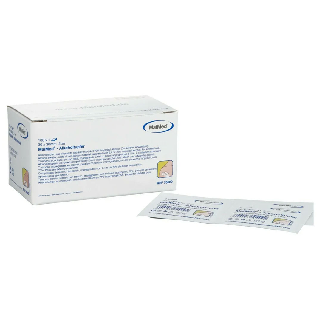 Alkoholtupfer zur Desinfektion, 100Stück