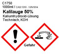 Kalilauge 50% technisch, 1000ml