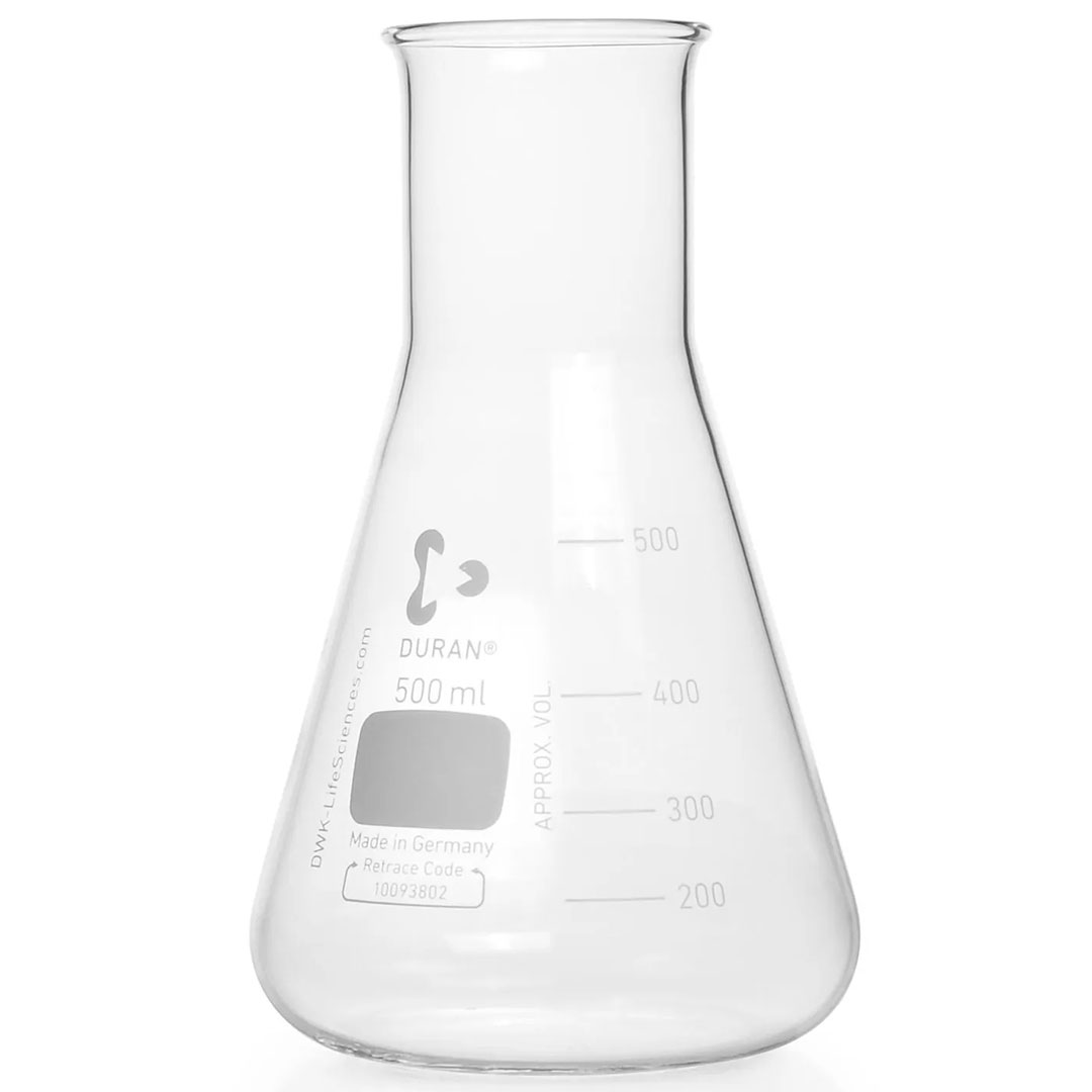 Erlenmeyer DURAN, enghals, graduiert, 200ml