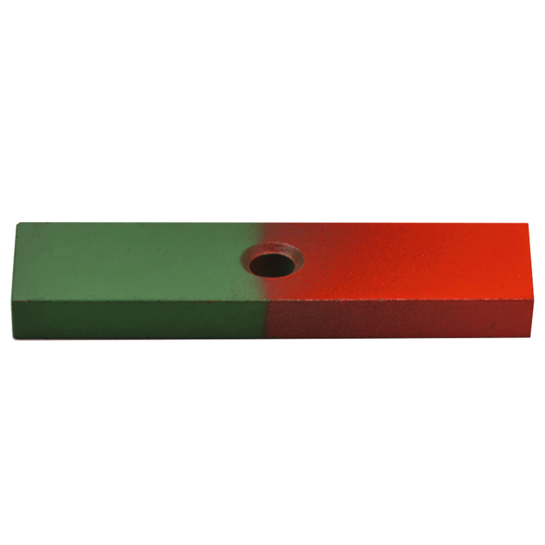 Flachstabmagnet AlNiCo mit Loch, 72x20x6mm